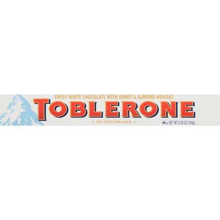 Toblerone 3.52 oz. Toblerone White Chocolate Bar, PK80 549
